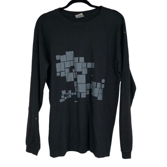 Vintage Jack in the Box Long-Sleeved T-Shirt, Work Uniform, Fast Food Logo SZ M - Picture 1 of 8